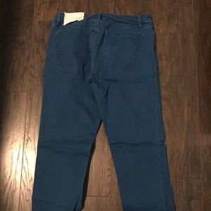 Loft “curvy straight” blue jeans